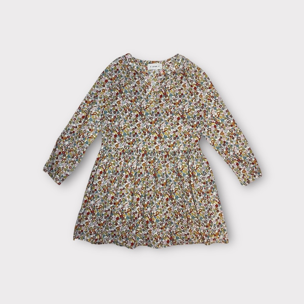 I Love J Liberty Floral Long Sleeve Dress